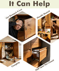 Collage of cabinet issues highlighting uses for Double Ball Roller Cabinet Door Latch and Catch Kit for Cupboard Closets