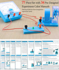 Hands On Basic Electricity And Magnetism Lab Kit For High School Students, STEM Electromagnetism And Elementary Electronics Learning Starter Set with experiment manuals.