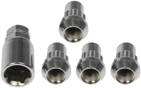 Keep Your Ride Locked Down With These Snag Proof Chrome Acorn Wheel Nut Locks And Keyed Security Set Featuring Half 20 Thread Heavy Duty Steel Constructed For Daily Drivers And Lifted Trucks.