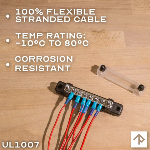 Image of 22 AWG UL1007 Tinned Copper Hook Up Wire 300V Single Conductor Multi Stranded Blue 100 Feet, flexible and corrosion resistant.