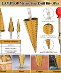 Topshelf 39 Piece Countersink Drill Bit And Wood Plug Cutter Set With Deburring Tool Step Bits And High Speed Steel Hex Shank multipurpose drill bit set.
