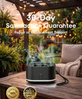Portable Mosquito Repellent Device For Outdoor And Indoor Use Rechargeable Electronic Insect Repellent With 20 Feet Coverage on patio table