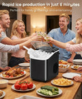 Dope Countertop Ice Maker With Built In Handle Lets You Score 9 Bullet Ice Cubes In 6 To 8 Minutes Up To 26 Lbs Per Day Auto Clean
