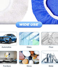 5 To 6 Inch Car Polisher Pad Bonnet Set With 15 Buffing Pads, 10 Microfiber Wax Pads And 5 Woolen Pads, Elastic Band Pro Grade Fit For Easy Waxing, Polishing And Dust Removal On Painted Surfaces. Wide-use pads for car, glass, floor, furniture, stone, metal
