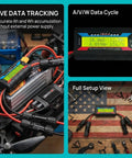 150A RC Watt Meter And Power Analyzer For Solar Wind Turbine Battery Testing delivers clear live data tracking of energy flow.