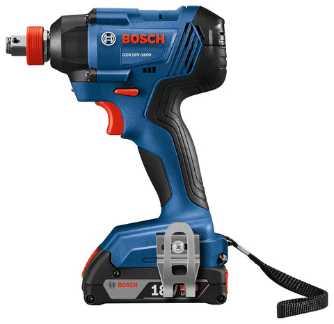 Two-In-One 18V Impact Driver Kit with 1/4 Inch Quick-Change Hex and 1/2 Inch Drive, Lightweight Power Tool