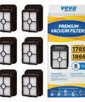 Allergen Fighting Vacuum Filter Set For Bissell Crosswave 1866 And 1785 Series with 6 HEPA Filters Package.