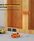 Heavy Duty Cabinet Face Frame Clamps 2 Pack With Alignment Plate And Side Screws, 440 Lbs Load, 4 Inch Opening, Orange