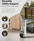 Heavy Duty Vertical Track Roller Wheel With 130lb Load Rating And Anti Sag Support for smooth garden gate or cabinet sliding.