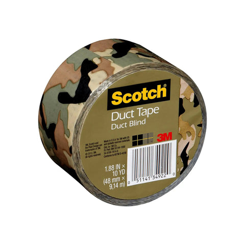 Camo Duct Tape Roll 1.88 Inch Wide By 10 Yards For DIY Crafts And Mess Free Projects Heavy Duty Labeling And Fashion No Sew Creations