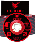 Grinding disc, FOXBC 4-1/2 in aluminum oxide, Type 27 depressed center, 25-pack