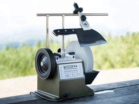 Extended Universal Sharpening Support with Micro Adjust for Long Knives Cleavers and Machetes on Tormek T-4
