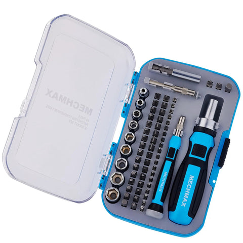 Ultra Handy 68 Piece Ratcheting Screwdriver Set With Magnetic Bits And Sockets In A Tough Impact Case for home auto electronics