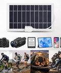 Two Pack Solar Panel Charger Kit For Camera And Phone Charging On The Go Portable 5V 5W Monocrystalline Solar Panels