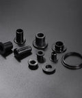 12 Piece Flanged Sleeve Bearings Nylon Bushings For Shafts 6.2mm Bore 8.2mm OD 4mm Length Black Self Lubricating No Oiling Needed