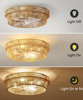Keep Your Living Area Chill With This Dope Boho Rattan Ceiling Fan With Integrated Light And Flush Mount Low Profile Design Crafted For Smooth Airflow And Cozy Indoor Vibes Every Day with light on and off options.