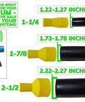 Vacuum Adapter For Makita Sanders Multiple Sizes For Dust Collection Fits 1-1/4 Inch Hose Black Durable Plastic