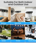 IPX6 Weatherproof Outdoor Power Strip With 3 Wide Outlets And 3 USB Ports, 6 Ft Cord, Wall Mountable for home and outdoor use