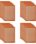 20 Pcs 5x7 Cm Universal Breadboard Bakelite Prototype Boards For Electronics Experiments Great For DIY Projects With Ample Layout