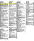 Be Smart Get Prepared OSHA/ANSI first aid kit contents shown as grid of Drug Facts panels