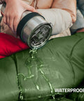 Cozy Plush Comfort Camping Sleeping Bag For Adults And Kids 32F To 65F Lightweight Waterproof Outer Shell demonstration