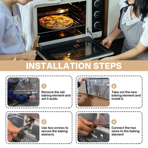 Premium Oven Bake Element Replacement For 30 Inch Electric Range Easy Install Durable Build Compatible With DG47-00038B Steps