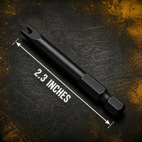 Heavy Duty Spanner Bit Set 10 Piece Industrial Alloy Security Screwdriver Bits Tamper Resistant Crab Claw Design 2.3 inch length detail