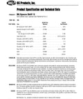 Front page of BG Syncro Shift II data sheet; part 792, synthetic gear lubricant for manual transmissions and transaxle.