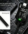 Inductance Tester Type C for Circuit Boards and Motherboards detecting function with green light indicator and sensing end.
