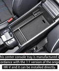 Center Console Organizer Tray For Honda HR-V 2023-2026 ABS Armrest Storage Box With Coin Holder installed in car