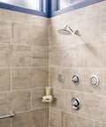Mosaic Brushed Nickel Round Body Spray With Three And One Quarter Inch Spray Head, Single Function Shower Spray, Valve Required