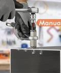Pro Grade Beefy Jack Nut Installation Tool Set For Thin Metal And Plastic Surfaces Hand Thread Insert Kit in use