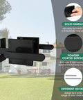 Heavy Duty Gate Latch With Dual Sided Handles For Right Inswing Gates Self Locking Swing Gate Hardware For Outdoor Fences