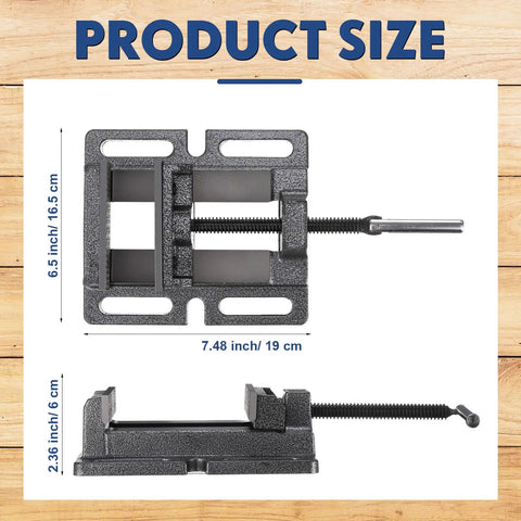 Dimensions of 4 Inch Heavy Duty Vise For Drill Press And Small Bench Vise Built Tough For Home Shop Projects