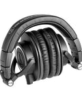 Folded M50X Pro Studio Headphones With Detachable Cable Black Studio Grade Sound That Pros Rave About Crystal Clear Clarity