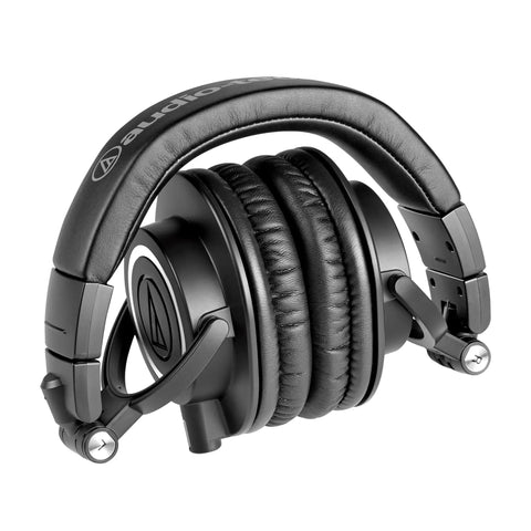 Folded M50X Pro Studio Headphones With Detachable Cable Black Studio Grade Sound That Pros Rave About Crystal Clear Clarity