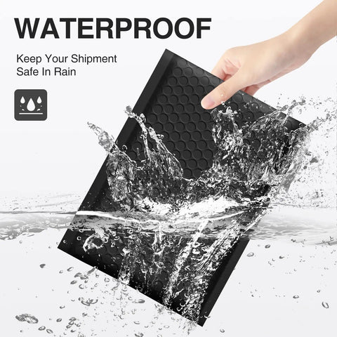 Black Bubble Mailers 5x8.6 Inch Outer Size With 5x7 Inch Inner, 50 Pack Padded Self Seal Envelopes Waterproof demonstration