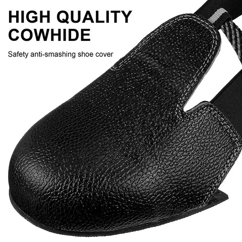 Crush Proof Steel Toe Caps One Pair Universal Overshoe Protectors With Snug Adjustable Strap Heavy Duty Rubber Outsole Deadlift Traction And Shop Floor Tested Built Tough For Blue Collar Grinders