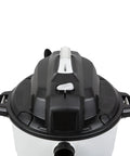 Top view of 12 Gallon 5 HP Wet Dry Vacuum Cleaner For Home Garage And Job Site with durable black lid and handle