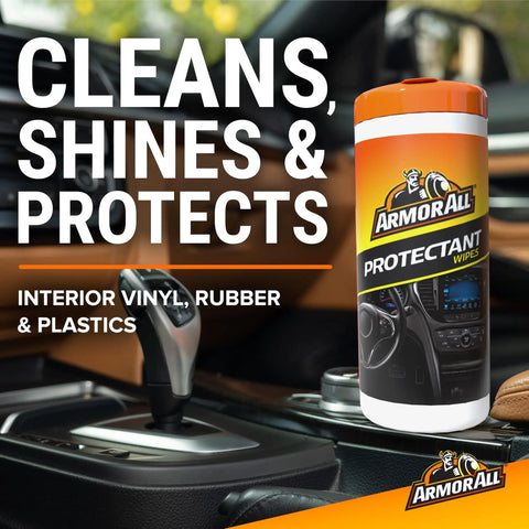 Interior Car Care Value Pack With 90 Count Wipes Including Auto Glass Cleaner Cleaning Wipes And Protectant Wipes In Three 30 Pack Canisters