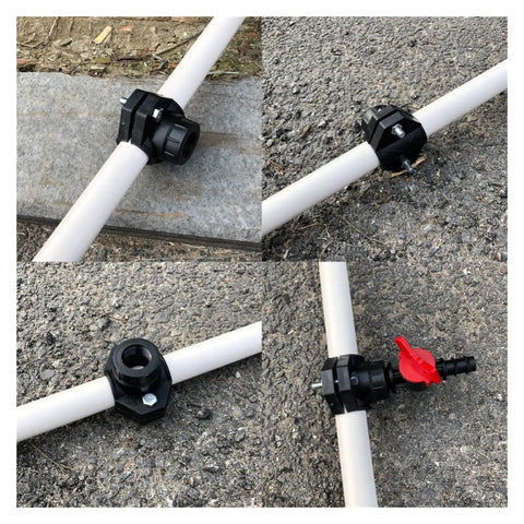 Beefy Heavy Duty Tube Saddle Clip For Irrigation And Greenhouse Pipes DN32 And DN25, Pipe Clamp Bracket 20 Pack For Watering Systems, Durable Saddle Clamp, High Pressure And Temperature Resistant