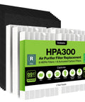 Six Premium HEPA Filter Set For HPA300 Air Purifier Replacement Filters With Eight Activated Carbon Prefilters package