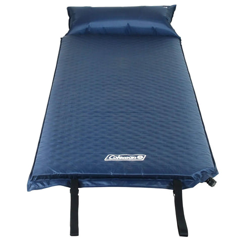 Self-Inflating Sleeping Pad With Pillow For Camping, Lightweight Portable Camp Pad With Extra Support, Quick Deflation, No Pump Needed