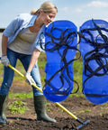 Workhorse Heavy Duty Lawn Aerator Shoes With Spikes for Easy Soil Breathing, blue design, ideal for outdoor yard care
