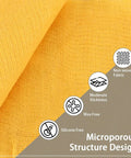 No Sweat Dust Management Tack Cloths For Woodworking And Sanding, 17 Inch Nonwoven Tack Rags with light grip, showing microporous structure design.
