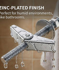 Heavy Duty Carbon Steel Toggle Bolts Wall Anchors Kit With Anti Spin Design for bathrooms showcasing zinc-plated finish with water.