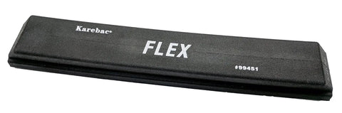 Black Flexible Longboard Sanding Block for PSA Abrasives with Vinyl Faced Backing displaying brand name and dimensions.