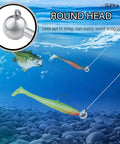 Image showing 25 Pack 3/16 Oz Barb Jig Head Hooks With Knockout Sharp Blood Grooved Points, used with lures in water.