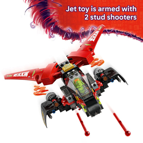 NINJAGO Ninja Combat Vehicle 3 In 1 Building Toy Set For Kids Ages 8 And Up Dragon Rising Build Kit With jet and 2 stud shooters