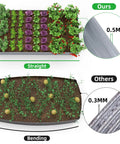 Top view comparison of Raised Garden Bed 6x3x1 Foot Galvanized Metal Planter Box for herbs and vegetables, showing straight vs bending design.